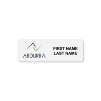 Full Color Metal Name Badge 1"X3"