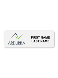 Full Color Metal Name Badge 1"X3"