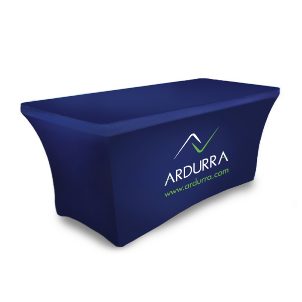 8ft Stretch Table Cover (Logo + website)