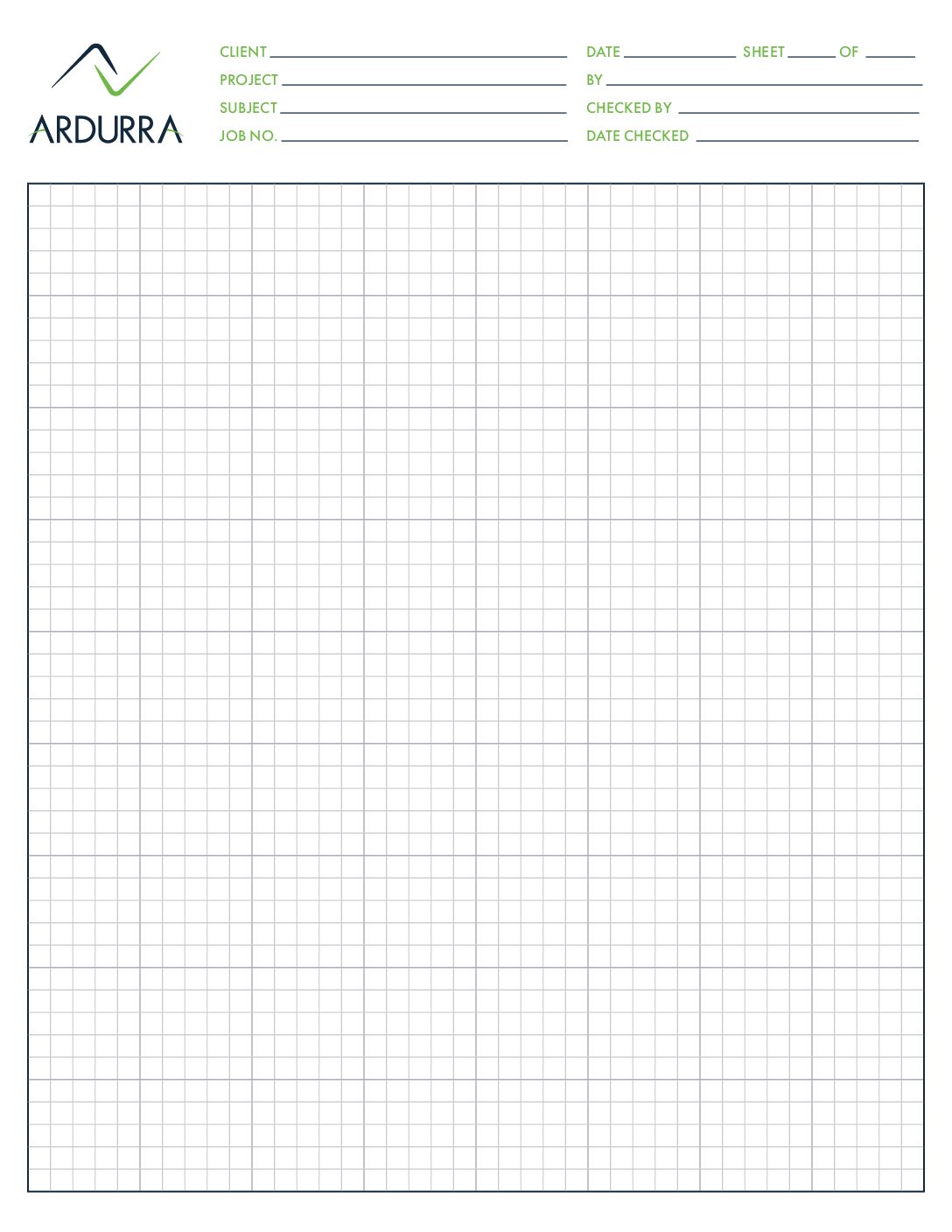 Grid Paper Notepad